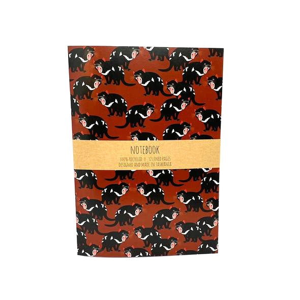 Red Parka - A5 Notebook - Tasmanian Devil