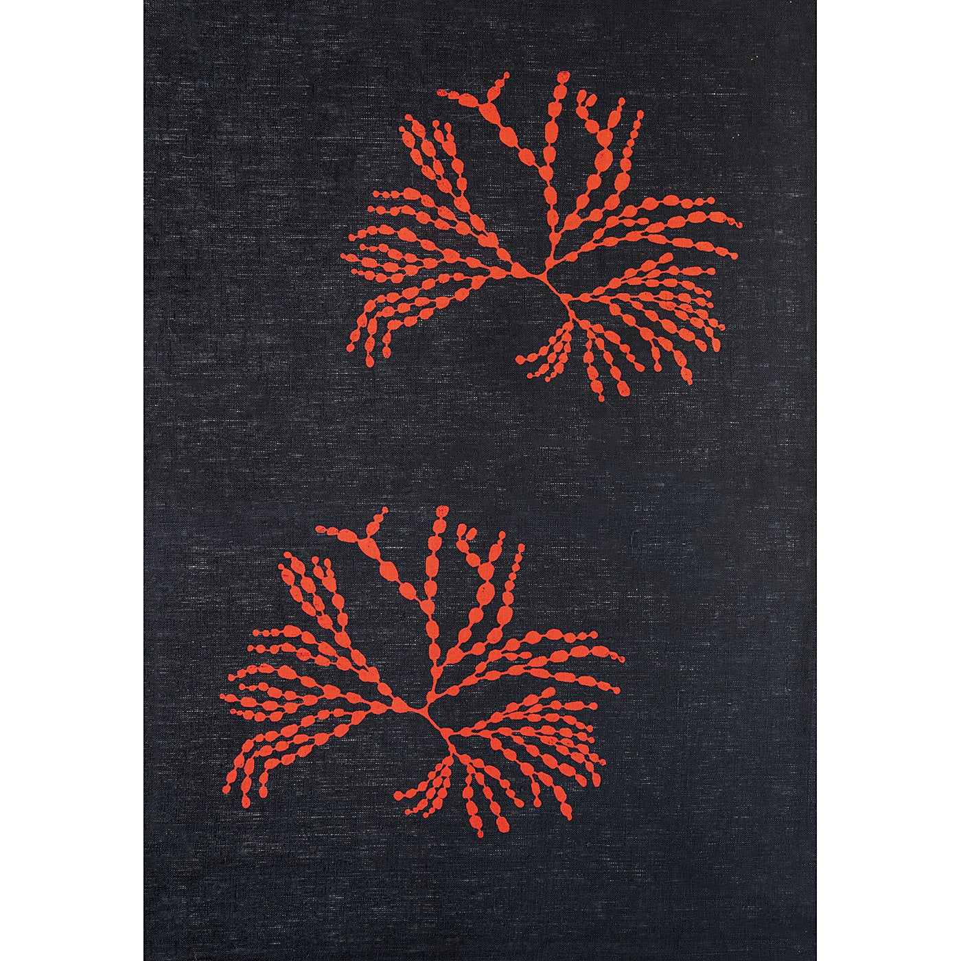 Stalley Textile Co. - Tea Towel - Bubbleweed - Red on Black