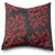 Stalley Textile Co. - Cushion Cover - Fagus - Red on Charcoal