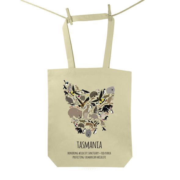Red Parka - Tote Bag -  Bonorong Wildlife Sanctuary Tasmania
