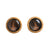Myrtle & Me - Stud Earrings - Fern - Metallic Bronze