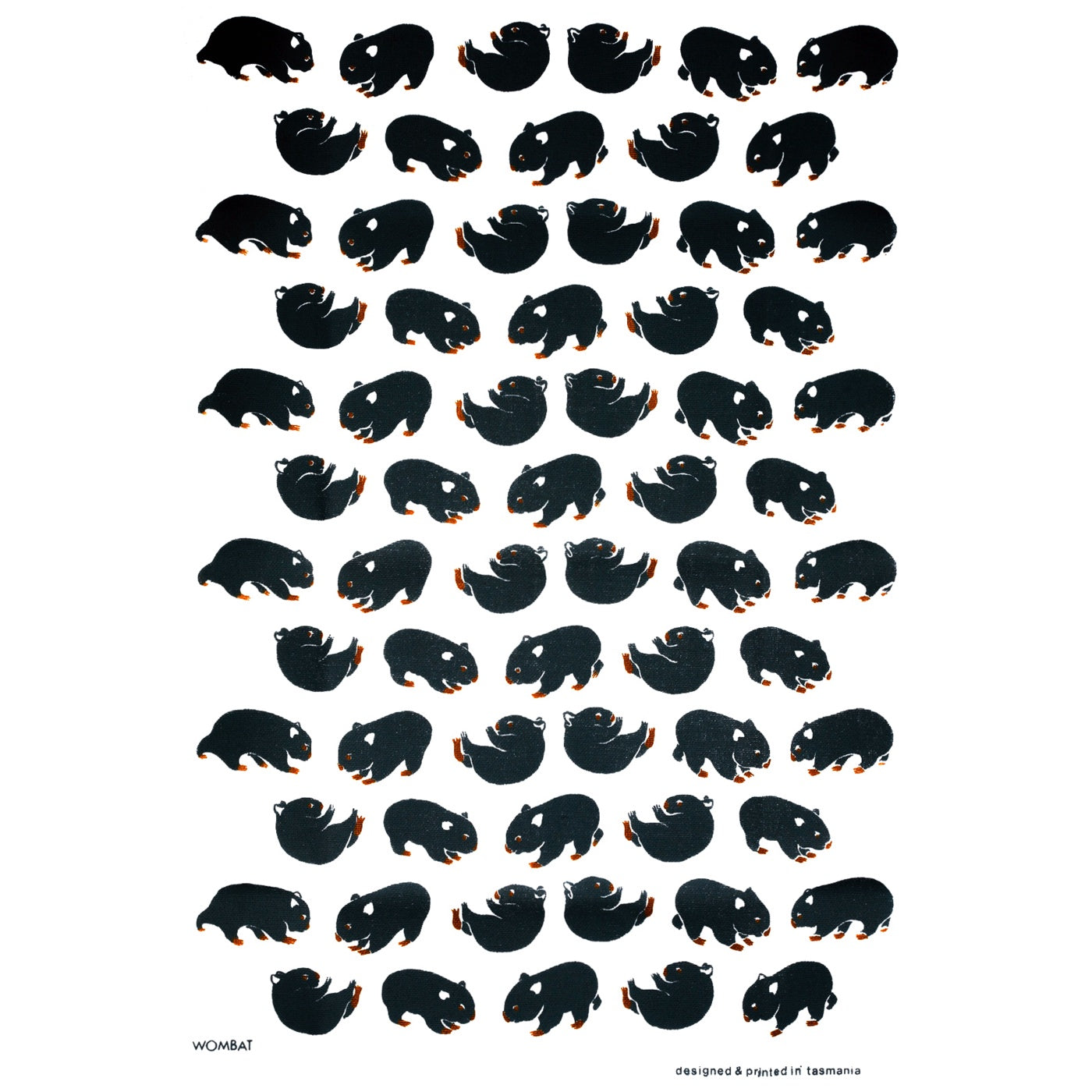 The T-Towel Gallery - Tea Towel - Wombat