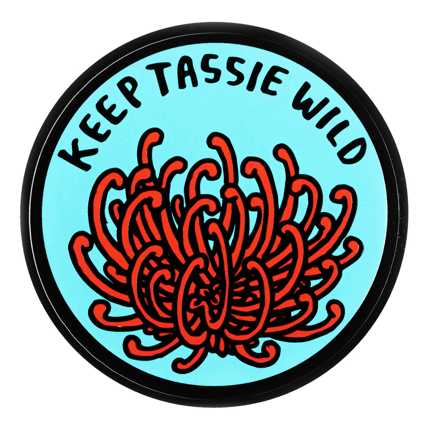 Keep Tassie Wild - Sticker - Waratah