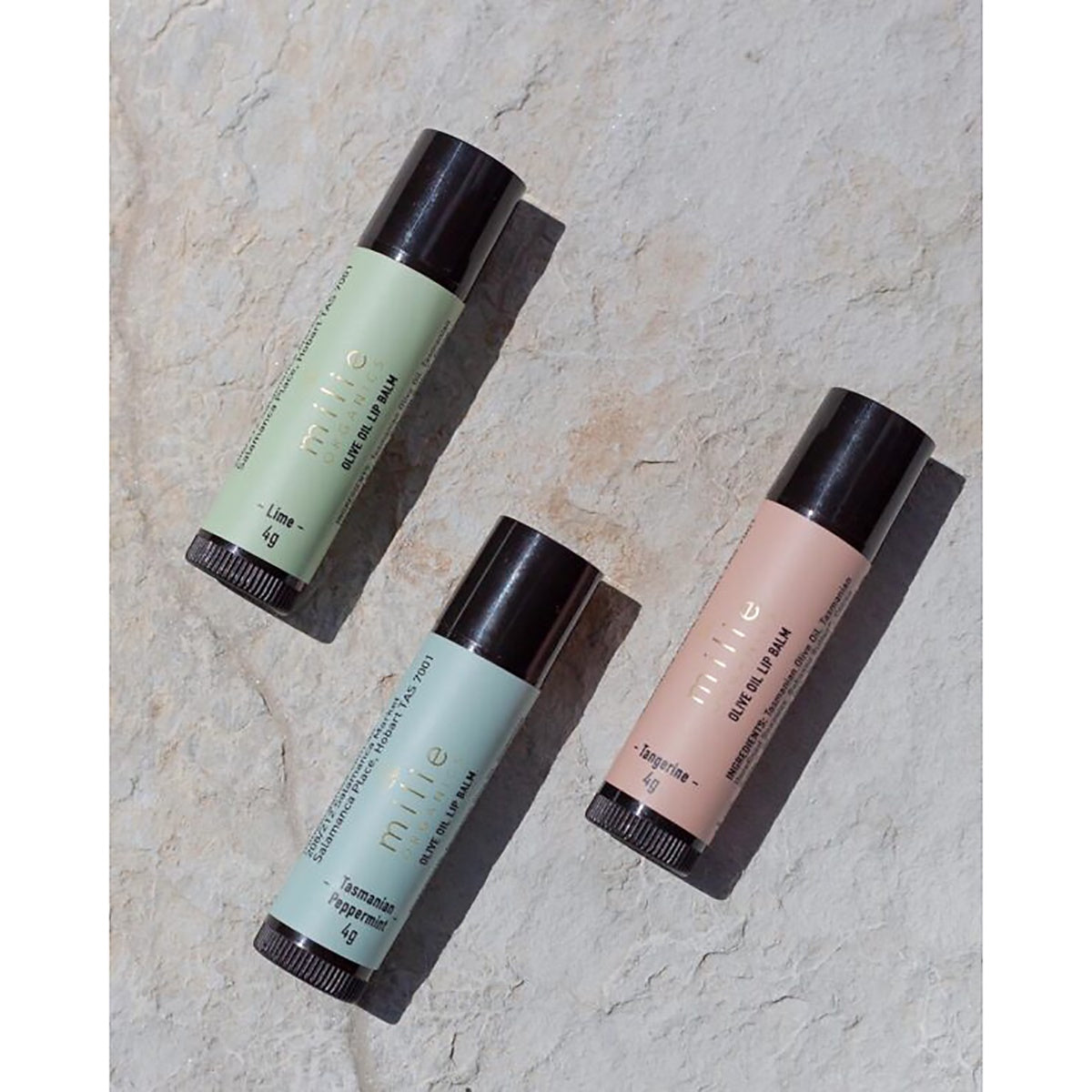 Milie Organics - Olive Oil Lip Balm - Tasmanian Peppermint