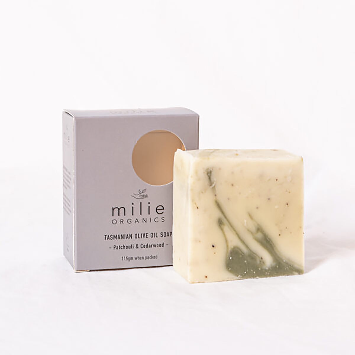Milie Organics - Olive Oil Soap - Patchouli & Cedarwood