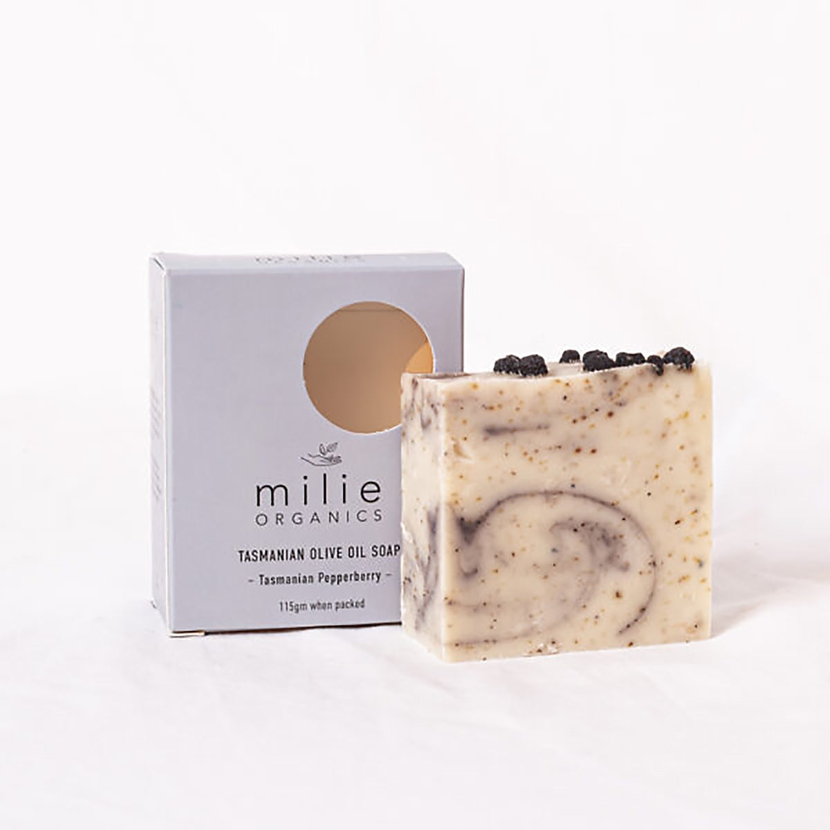Milie Organics - Olive Oil Soap - Tasmanian Pepperberry