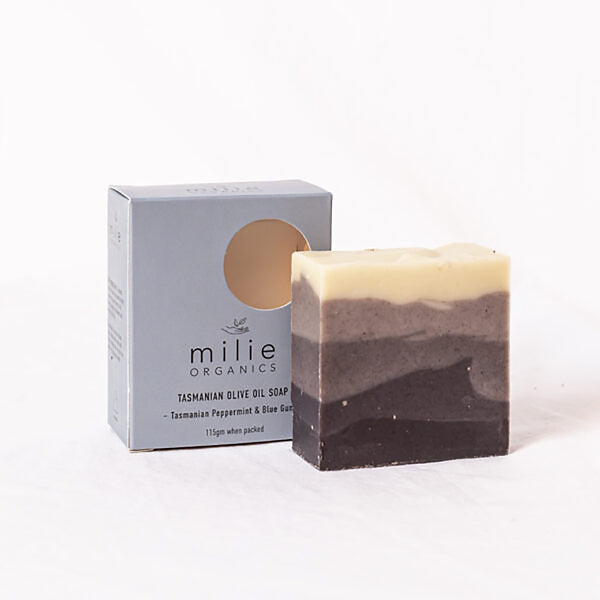 Milie Organics - Olive Oil Soap - Tasmanian Peppermint & Blue Gum Euca ...