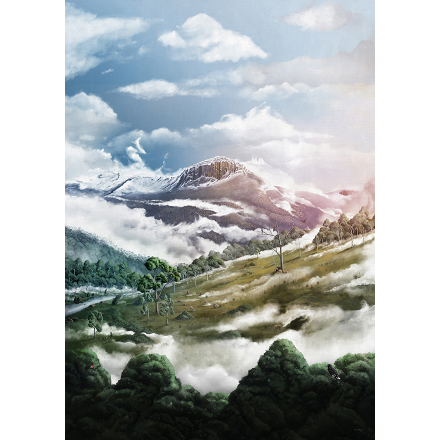 Sam Lyne - Art Print - The Mountain