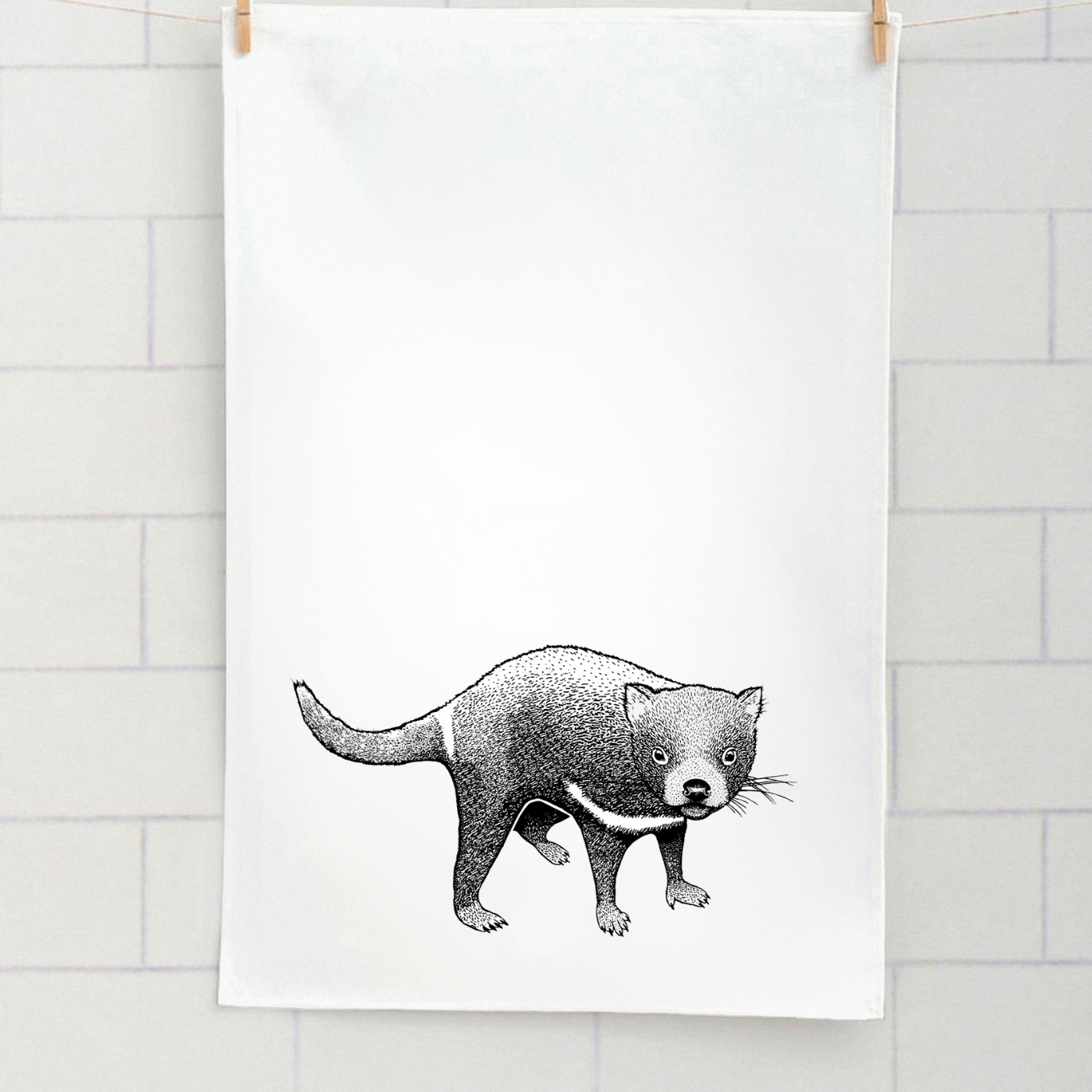 Stalley Briton - Tea Towel - Tasmanian Devil
