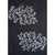 Stalley Textile Co. - Tea Towel - Fagus - Silver on Black