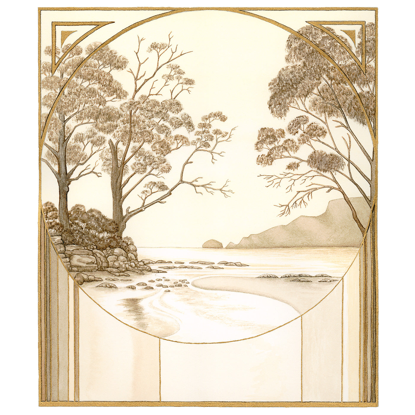 Sylvie Gerozisis - Landscapes of Tasmania  - Art Print - Two Tree Point