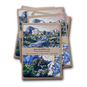 Trees 4 The Wood - Card Pack of 4 - kunanyi Summit