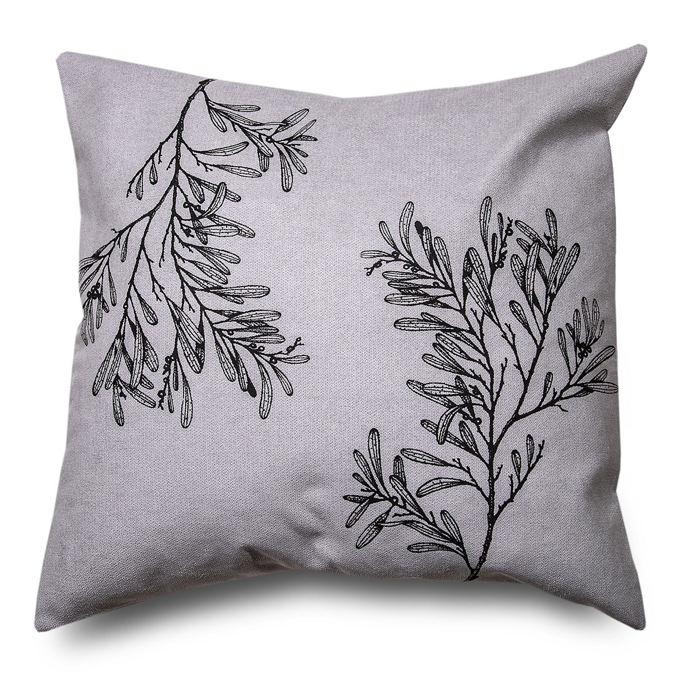 Stalley Textile Co. - Cushion Cover - Blackwood - Black on Light Grey