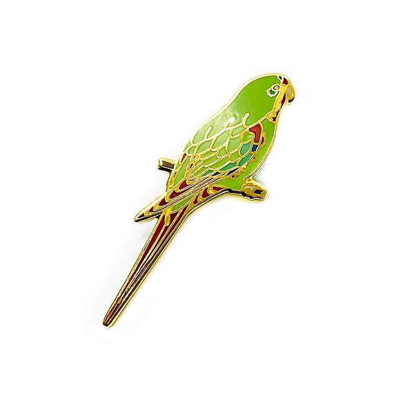 Red Parka - Enamel Pin - Swift Parrot