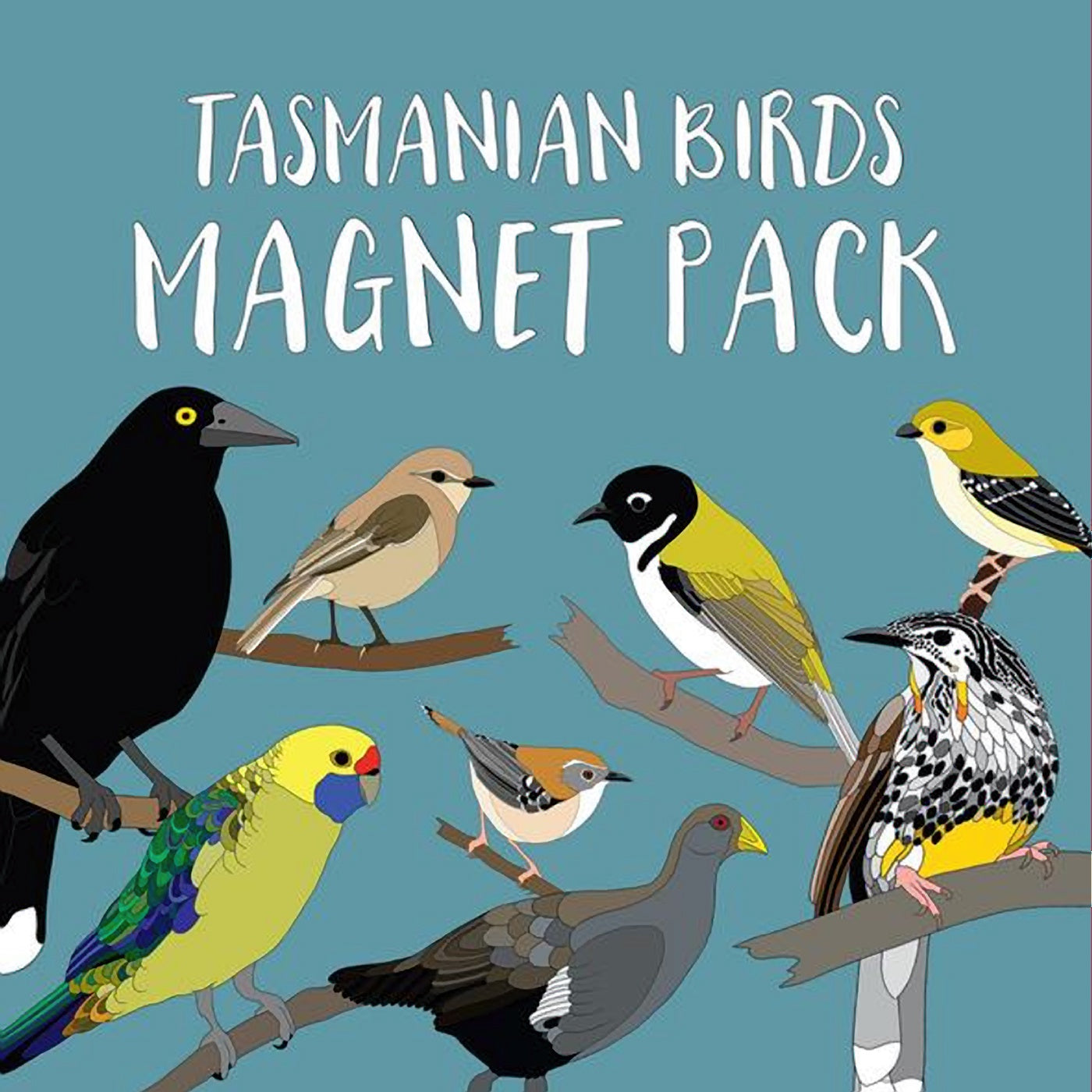 Red Parka – Magnet Pack – Endemic Tasmanian Birds