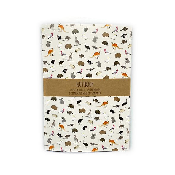 Red Parka - A5 Notebook - Australian Animals