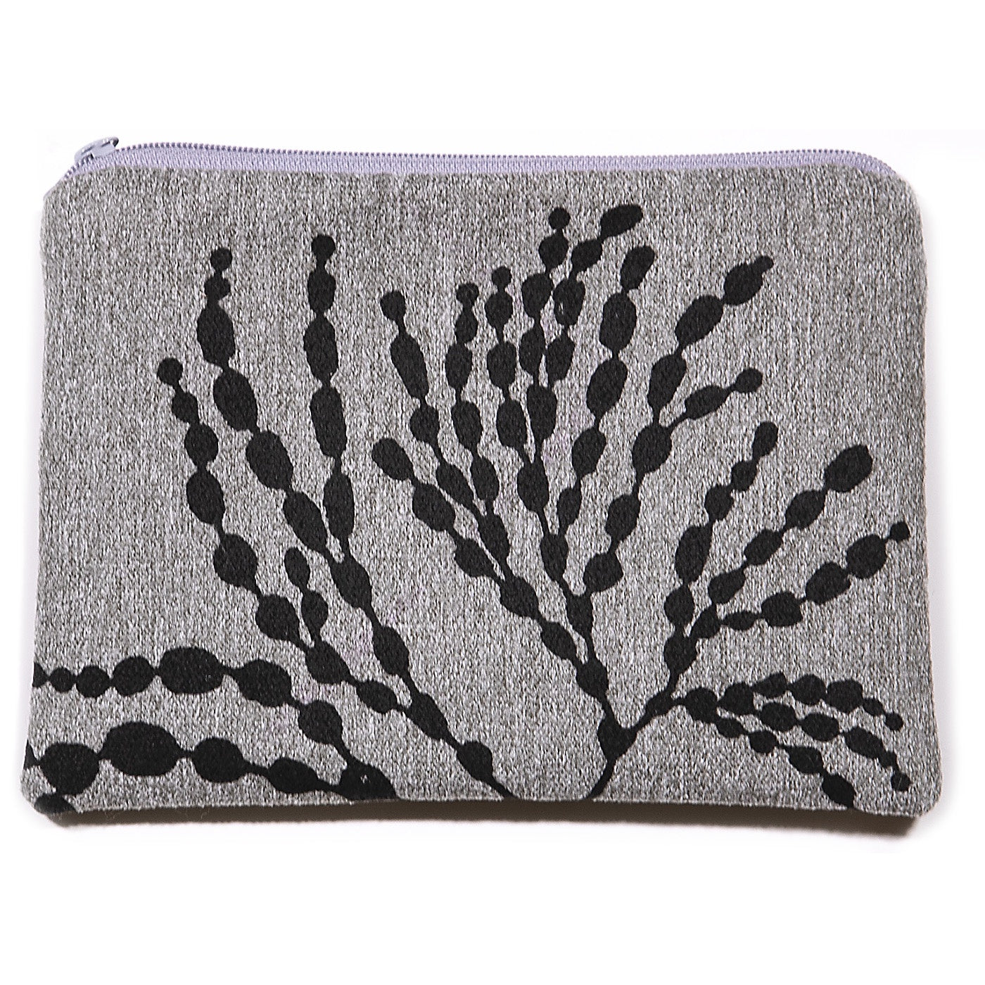 Stalley Briton - Zip Purse - Large - Bubbleweed - Black on Light Grey