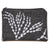 Stalley Textile Co - Zip Purse - Large - Bubbleweed - Sliver on Charcoal