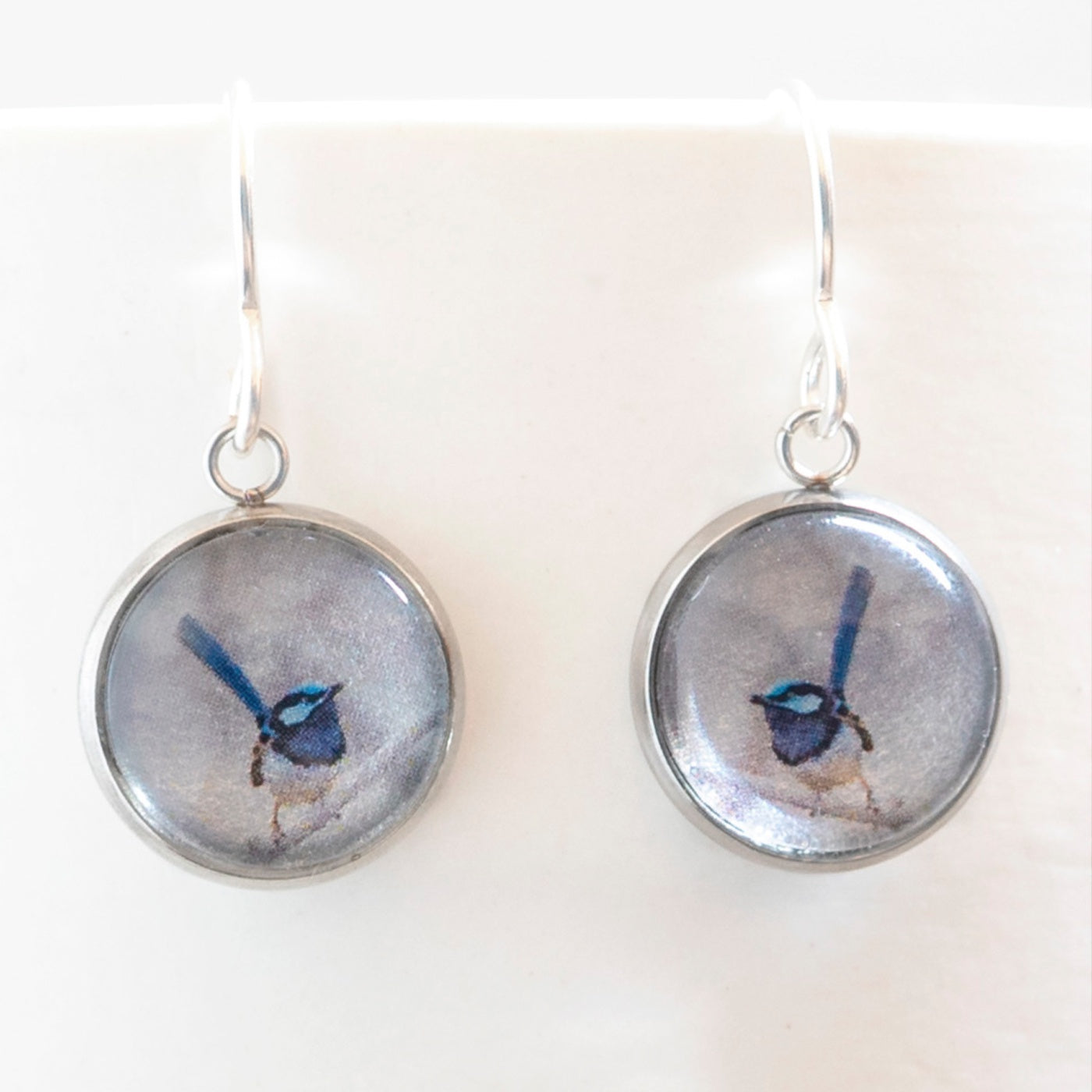 Myrtle & Me - Drop Earrings - Blue Wren