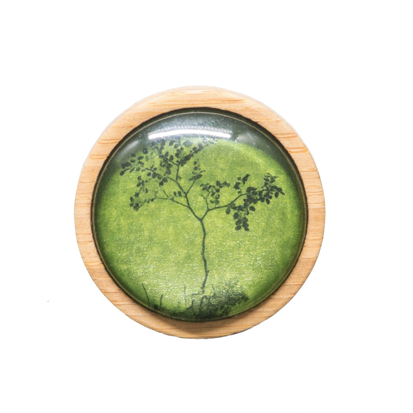 Myrtle & Me - Brooch - Myrtle Tree - Metallic Green