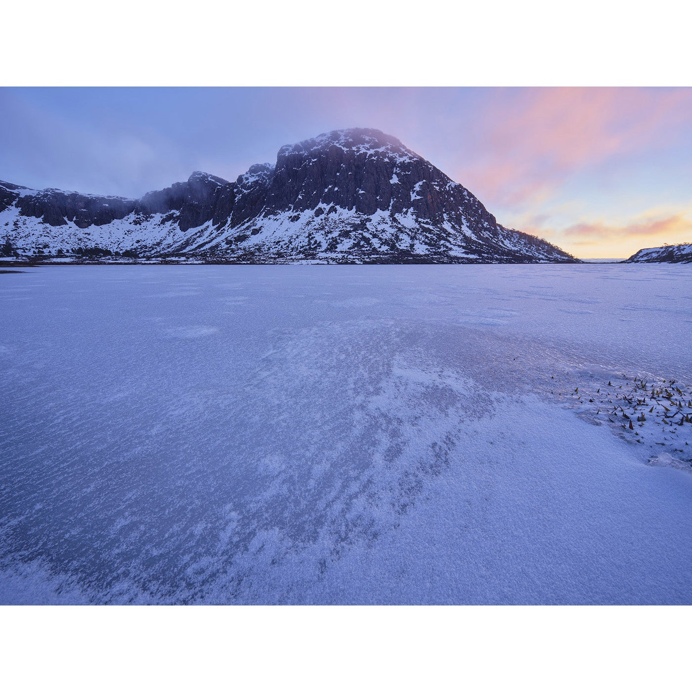 Rob Blakers - Walls of Jerusalem National Park - Frozen Lake, Sunset