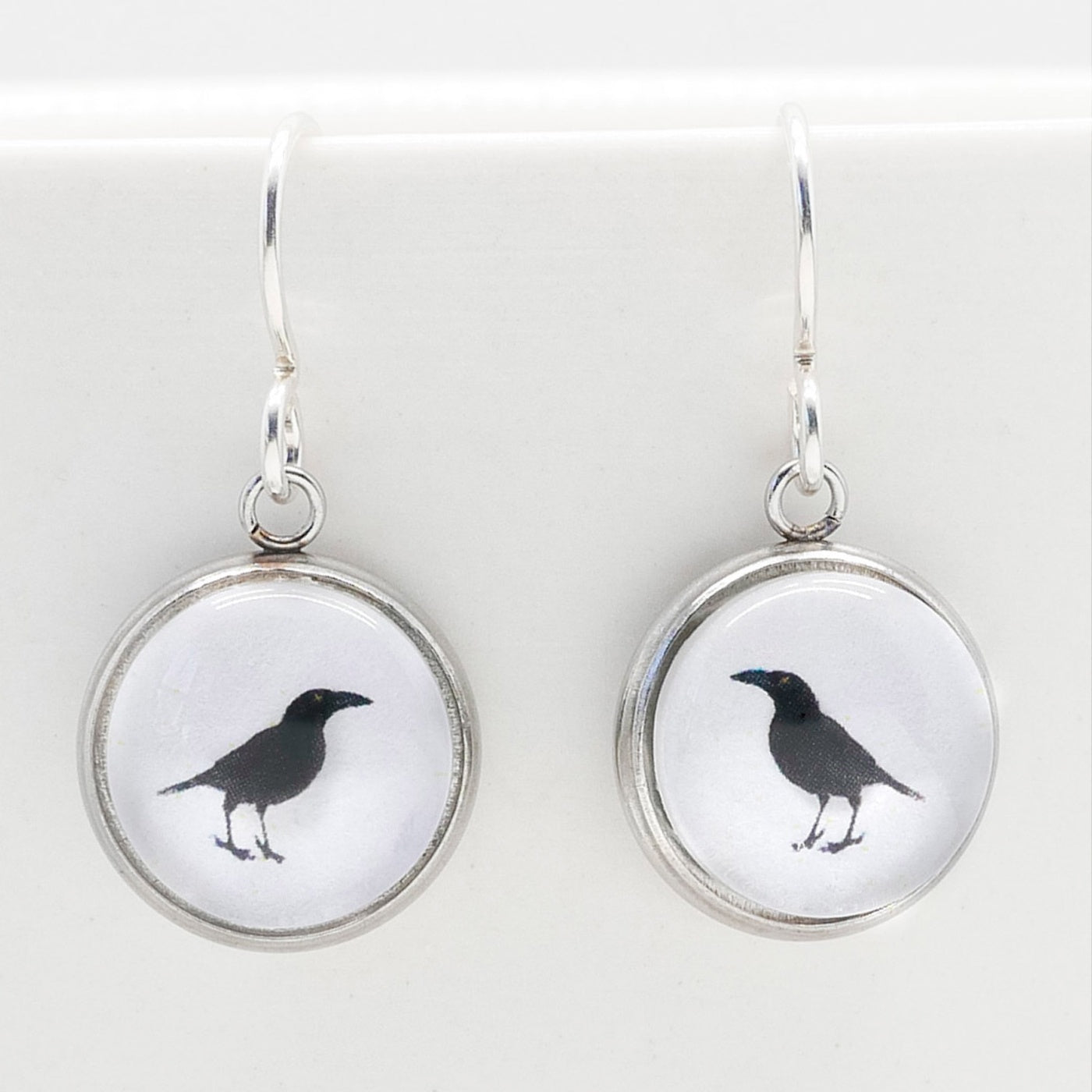 Myrtle & Me - Drop Earrings - Black Currawong
