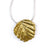 Olivia Hickey - Fagus Collection - Round Pendant - 24 Carat Gold
