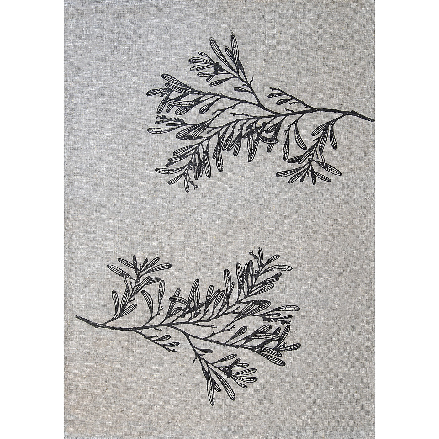 Stalley Briton - Tea Towel - Blackwood - Black on Flax