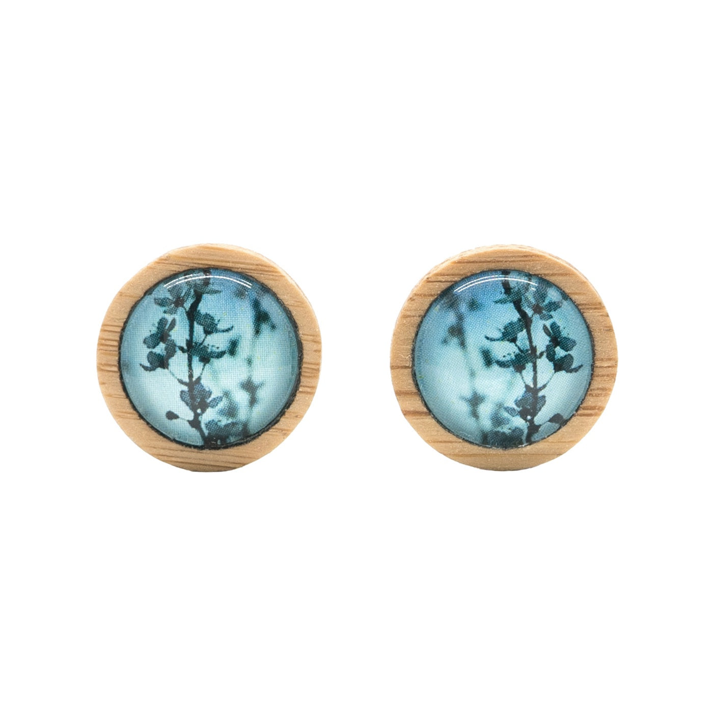 Myrtle & Me - Stud Earrings - Blue Blossom