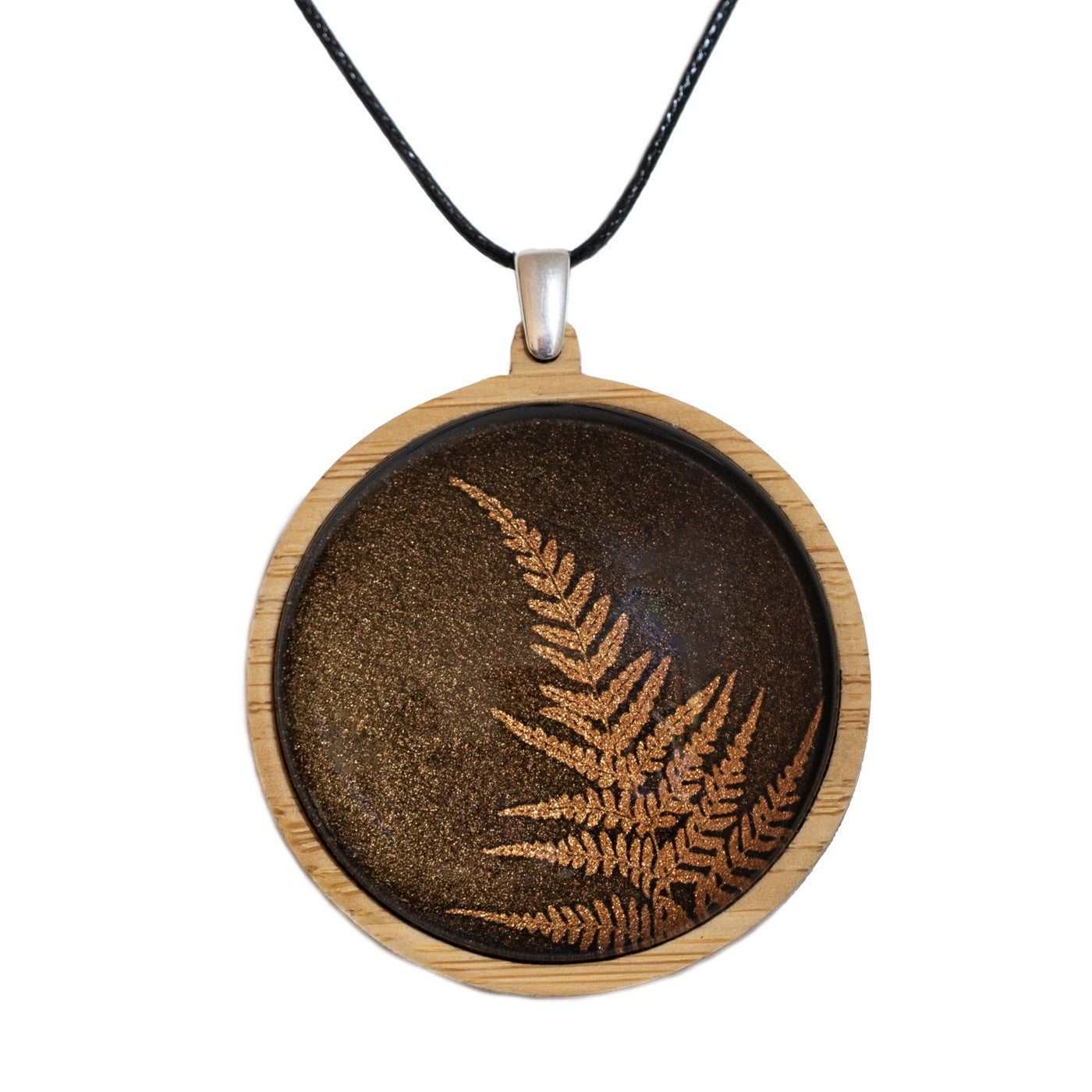 Myrtle & Me - Pendant - Fern - Metallic Bronze