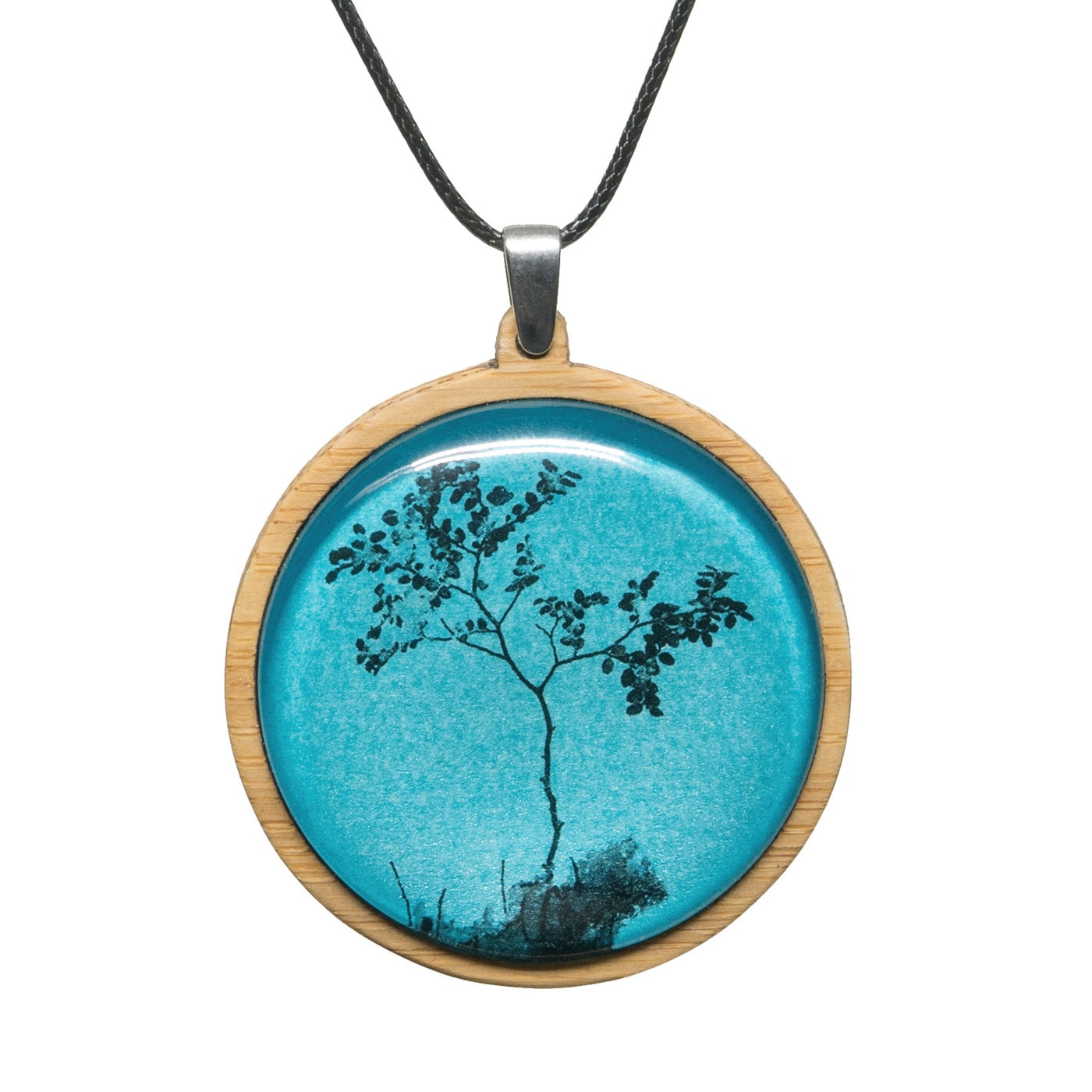 Myrtle & Me - Pendant - Myrtle Tree - Metallic Blue