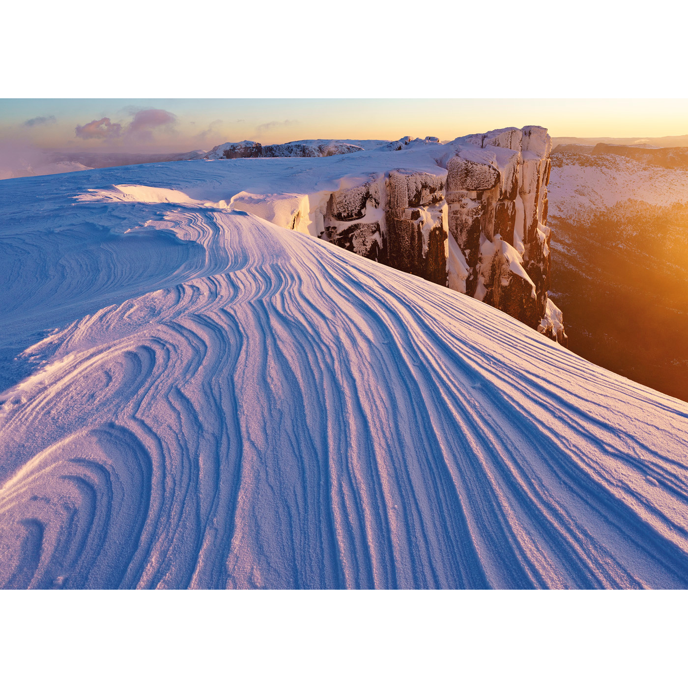 Grant Dixon - Wind-scoured Snowdrift, Du Cane Range